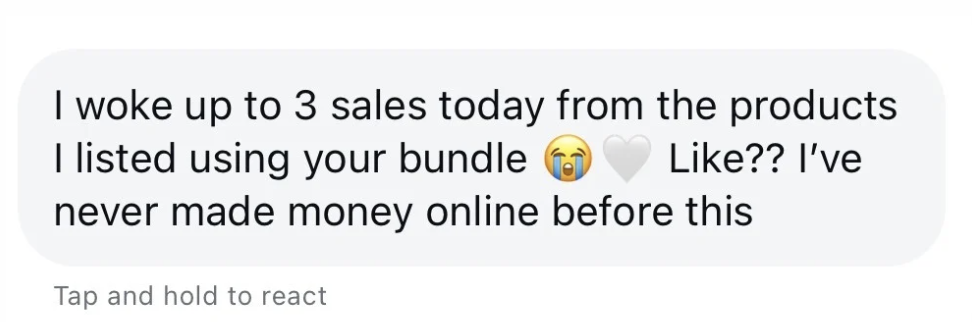 Woke up to 3 sales from products listed using the bundle