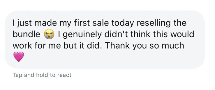 First sale today reselling the bundle