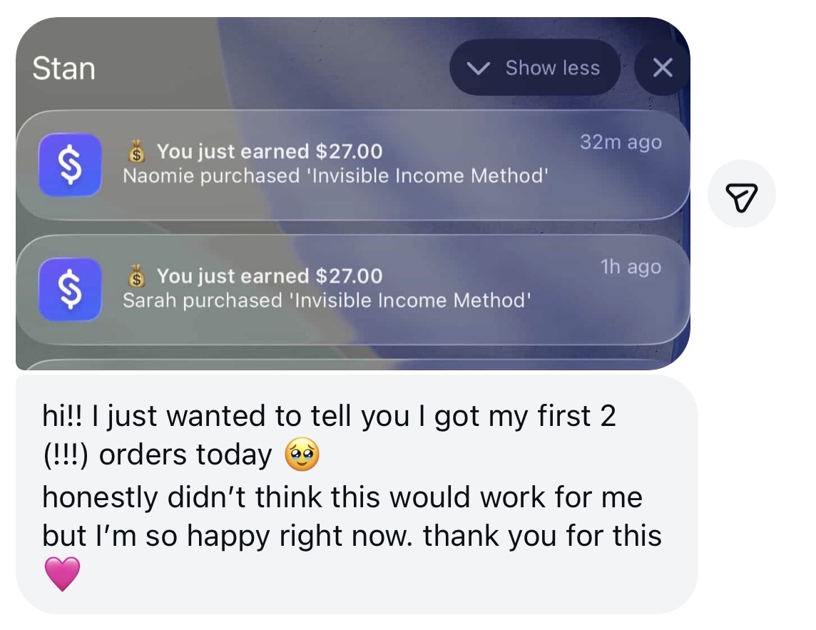 Got first 2 orders today using the method