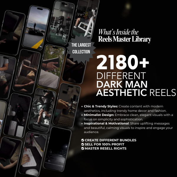 Dark Man Aesthetic Reels