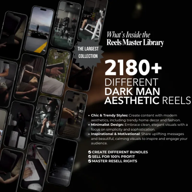 Dark Man Aesthetic Reels